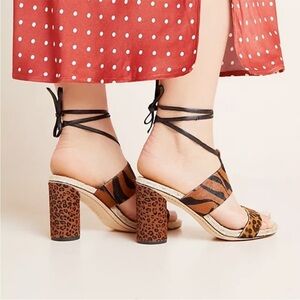 Obi Calf Hair Heeled Sandals, SARTO by Franco Sarto